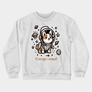 Corgi Astronaut Crewneck Sweatshirt